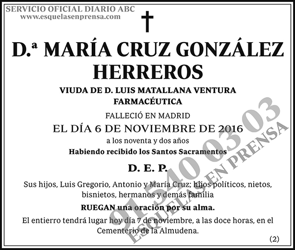 María Cruz González Herreros